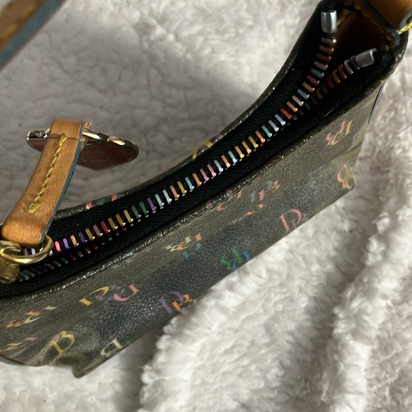 Black Colorful Dooney & Bourne Mini Bitsy Purse - Picture 5 of 8
